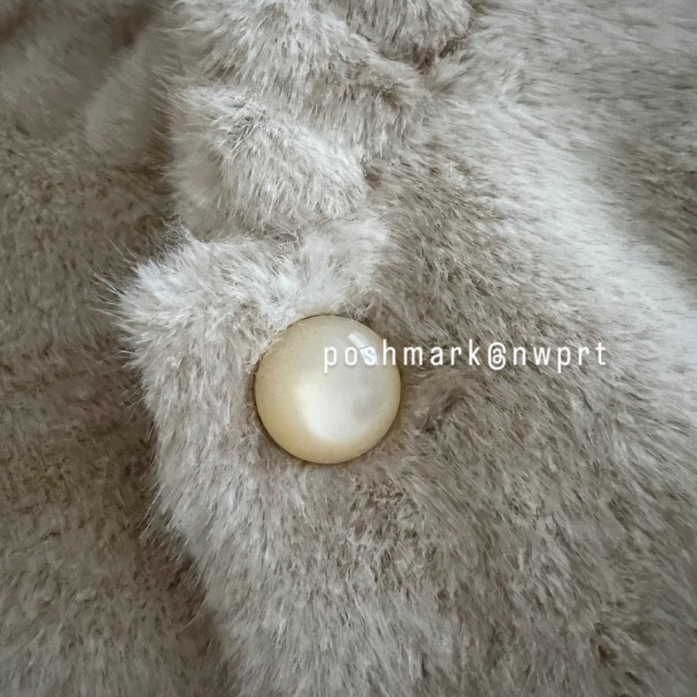 NWT 💕 Heartloom Gellar Jacket Coat Faux Fur Teddy Almond Cream Beige XS 0 2 - Picture 7 of 15